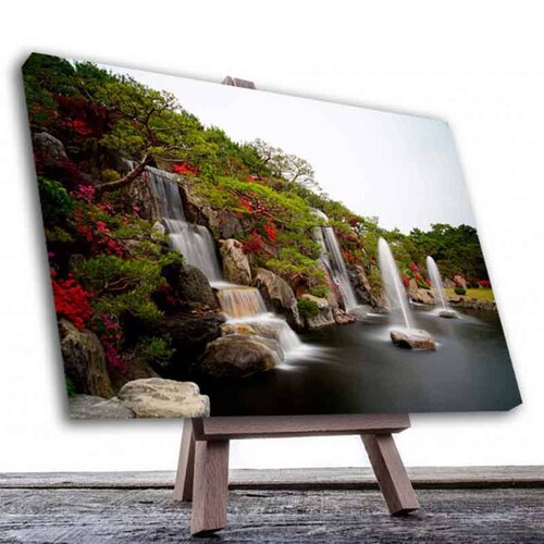 Cuadro Decorativo Canvas  Cascadas en el Lago..