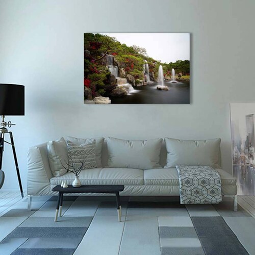 Cuadro Decorativo Canvas  Cascadas en el Lago..