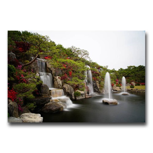 Cuadro Decorativo Canvas  Cascadas en el Lago..