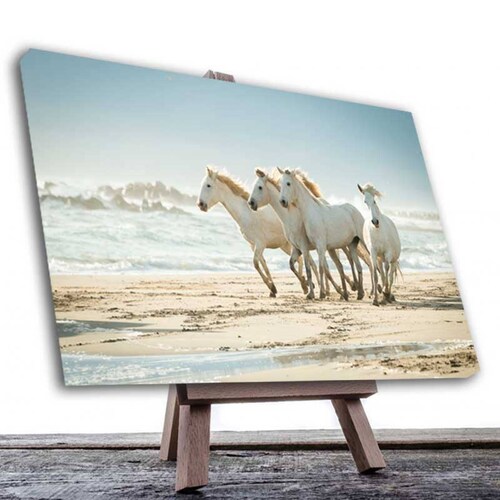 Cuadro Decorativo Caballos Galopando en la Playa #02.