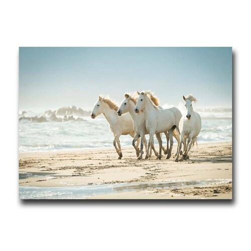 Cuadro Decorativo Caballos Galopando en la Playa #02.