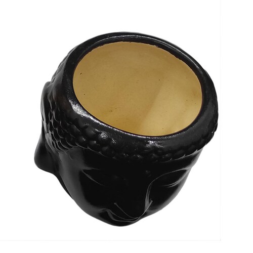 Maceta Cabeza de Buda Negro