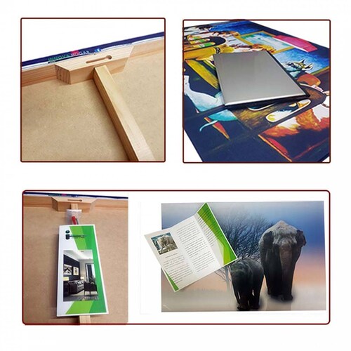 Cuadro Decorativo Canvas Paisaje de Tigre Blanco de 135 X 90 cm
