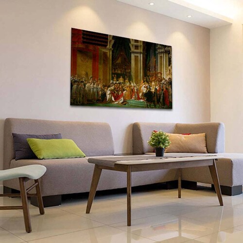 Cuadro Decorativo Canvas La consagración de Napoleón de Jacques-Louis David de 120 X 80 cm.