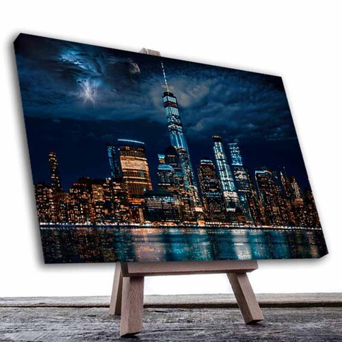 Cuadro Decorativo Canvas Paisaje de la Ciudad de New York 2 de 120 X 80 cm.