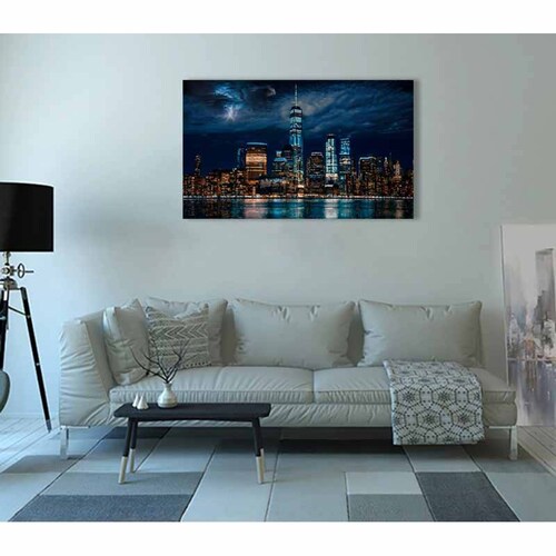 Cuadro Decorativo Canvas Paisaje de la Ciudad de New York 2 de 120 X 80 cm.