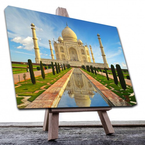 Cuadro Decorativo Canvas Paisaje del Taj Mahal de 135 X 90 cm