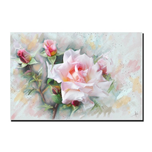 Cuadro Decorativo Canvas Paisaje de Arte de una Rosa de 60 x 40 cm