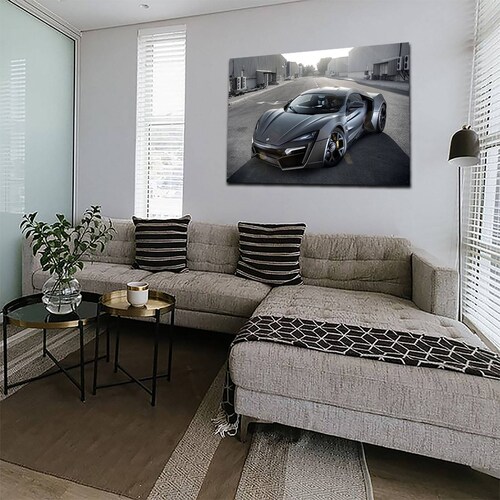 Cuadro Decorativo Canvas de Autos Deportivos de  120 X 80 cm.