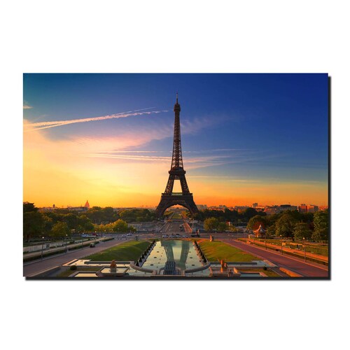 Cuadro Decorativo Canvas Paisaje de la Torre Eiffel Paris de  120 X 80 cm.