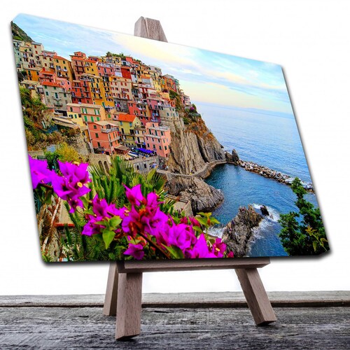 Cuadro Decorativo Canvas Paisaje del Parque Nacional de Italia Cinque Terre de 120 X 80 cm.