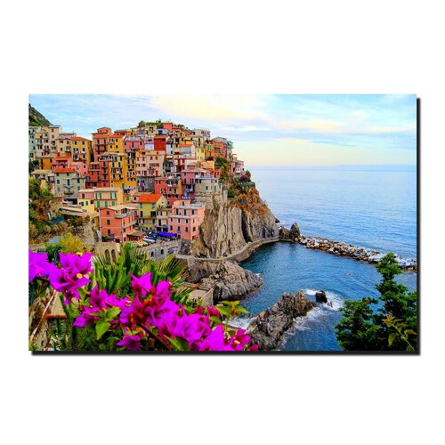 Cuadro Decorativo Canvas Paisaje del Parque Nacional de Italia Cinque Terre de 120 X 80 cm.
