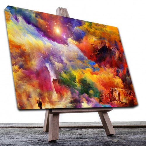 Cuadro Decorativo Canvas Paisaje de Arte Abstracto de 120 X 60 cm