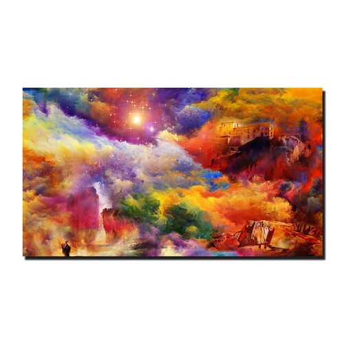 Cuadro Decorativo Canvas Paisaje de Arte Abstracto de 120 X 60 cm