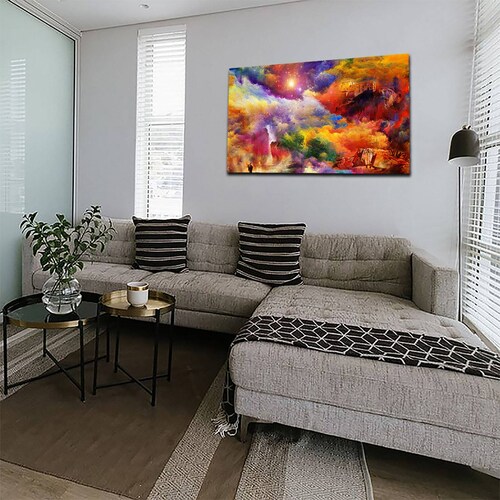 Cuadro Decorativo Canvas Paisaje de Arte Abstracto de 120 X 60 cm