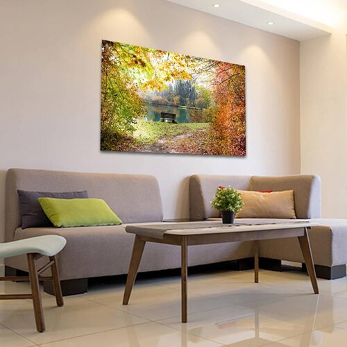 Cuadro Decorativo Otoño en el Lago 120 X 60 cm
