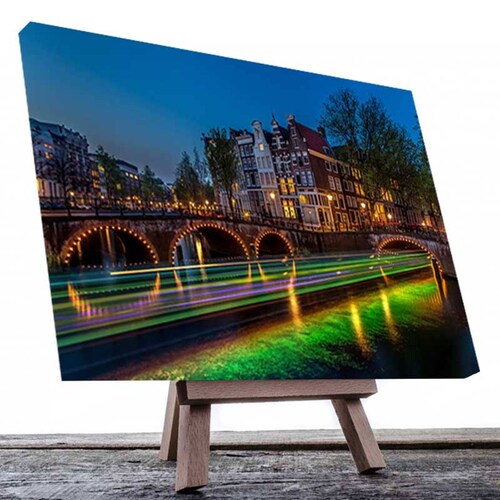 Cuadro Decorativo Canvas de Amsterdam, Países Bajos 120 X 60 cm.