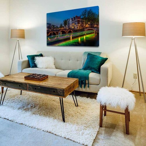 Cuadro Decorativo Canvas de Amsterdam, Países Bajos 120 X 60 cm.