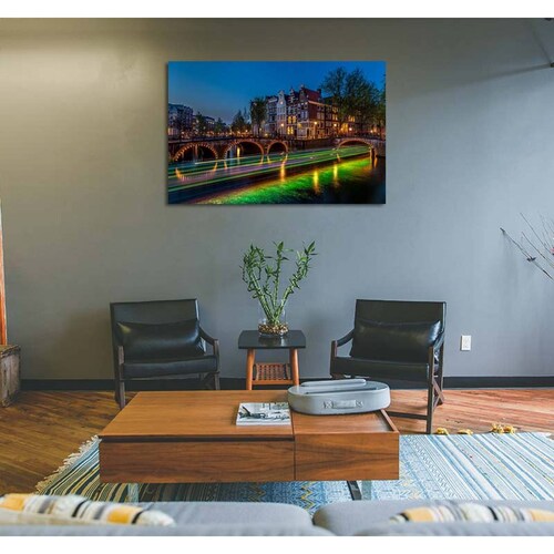 Cuadro Decorativo Canvas de Amsterdam, Países Bajos 120 X 60 cm.
