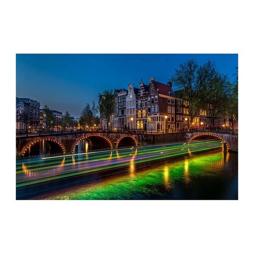 Cuadro Decorativo Canvas de Amsterdam, Países Bajos 120 X 60 cm.