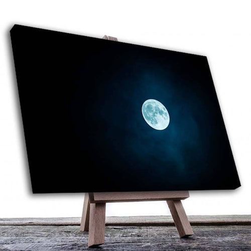 Cuadro Decorativo Canvas Luna Llena 120 X 60 cm