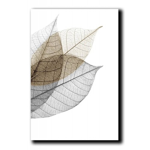 Cuadros Decorativos Set de 3 pzs Canvas de hojas moderno #2 30 X 45 cm