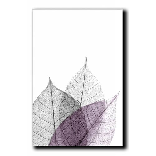 Cuadros Decorativos Set de 3 pzs Canvas de hojas moderno #2 30 X 45 cm