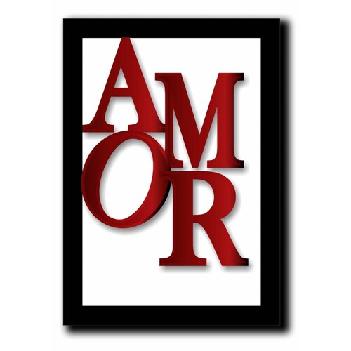Cuadros Decorativos Set de 3 pzs amor moderno 30 X 45 cm