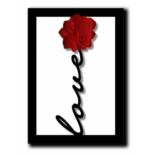 Cuadros Decorativos Set de 3 pzs amor moderno 30 X 45 cm
