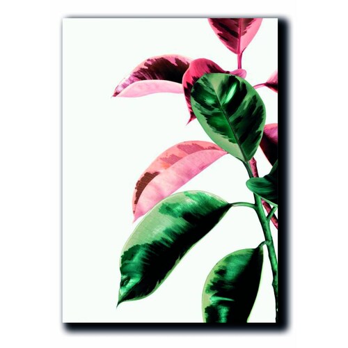 Cuadros Decorativos Set de 3 pzs Canvas de hojas moderno #3 30 X 45 cm