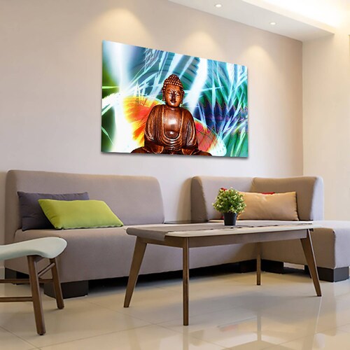 Cuadro Decorativo Holístico de chakras meditación o budismo 60 X 40 cm #13