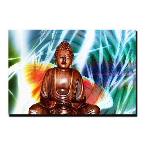Cuadro Decorativo Holístico de chakras meditación o budismo 60 X 40 cm #13