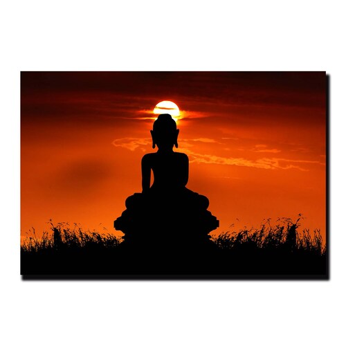 Cuadro Decorativo Holístico de chakras meditación o budismo 45 X 30 cm  #11