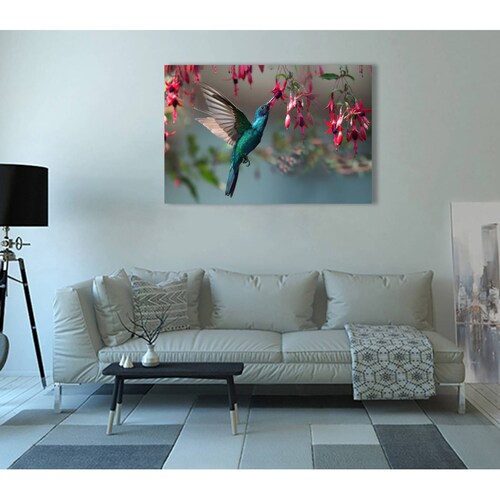 Cuadro Decorativo Canvas Ave Colibrí 90 X 60 cm  #3