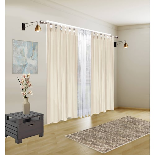 Bela Juego de 2 Cortinas Manta prelavada + 1 Velo Gratis. Tamaño 2.30Alto X 2.80mAncho