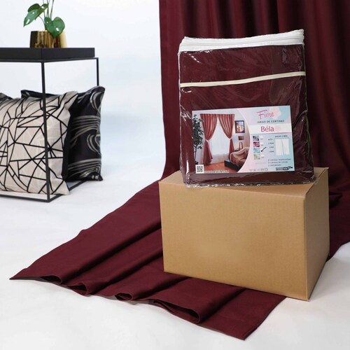 Bela Juego de Cortinas 4 Piezas Fiore 1.50 m Alto x 280 Ancho (Azul Turquesa)