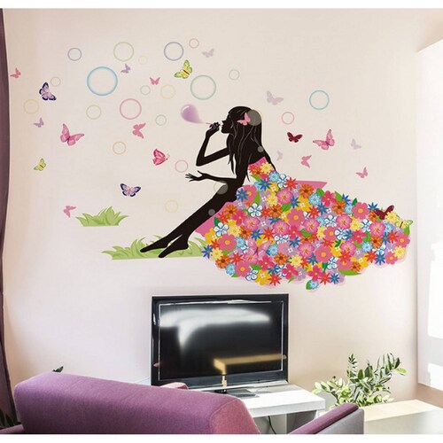 Vinil Decorativo Infantil Hada Burbujas Sala Habitacion