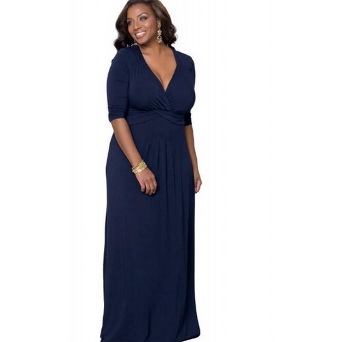 Maxi Vestido Largo De Fiesta Elegante Dama  Sexi Talla Extra