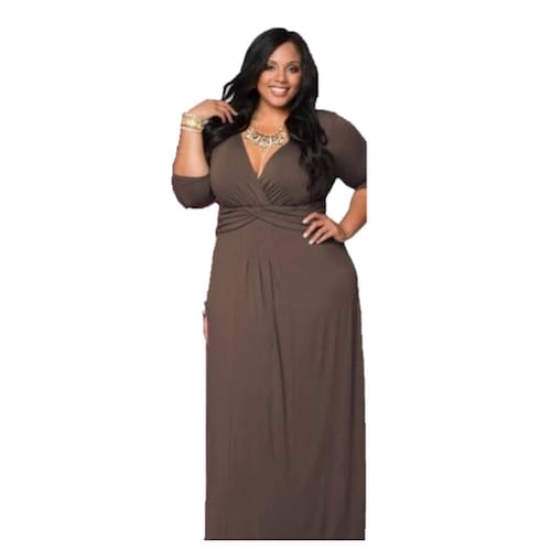 Maxi Vestido Largo De Fiesta Elegante Dama  Sexi Talla Extra