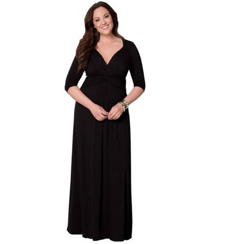 Maxi Vestido Largo De Fiesta Elegante Dama  Sexi Talla Extra