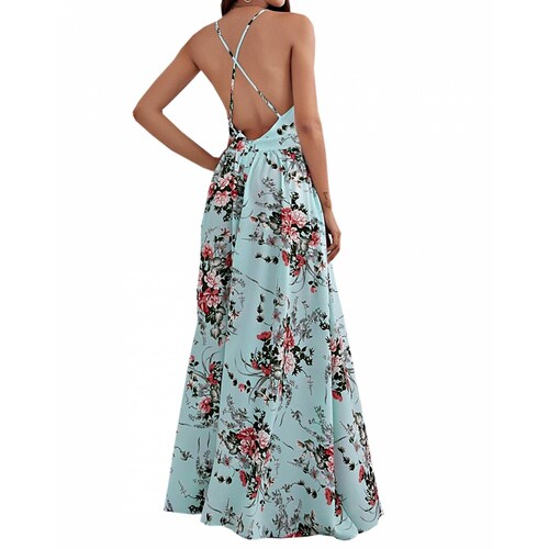 Maxi Vestido Largo Dama Mujer Fiesta Ó Playa Sexi Elegante