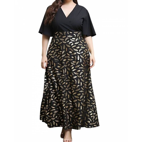 Maxi Vestido Largo De Fiesta Talla Extra Elegante Dama Sexi
