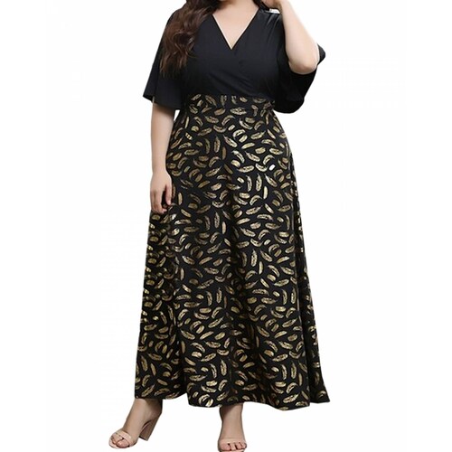 Maxi Vestido Largo De Fiesta Talla Extra Elegante Dama Sexi