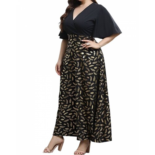 Maxi Vestido Largo De Fiesta Talla Extra Elegante Dama Sexi