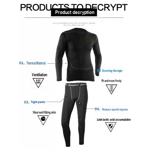 Ropa Deportiva Termica Secado Rápido De Compresión Muscular