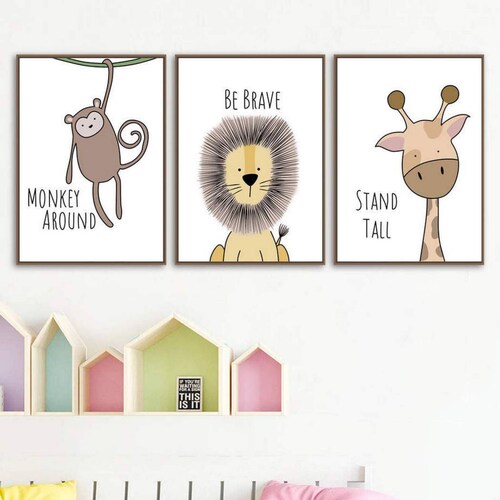 Set de Cuadros Decorativo Habitación Infantil Bebe Niño Niña