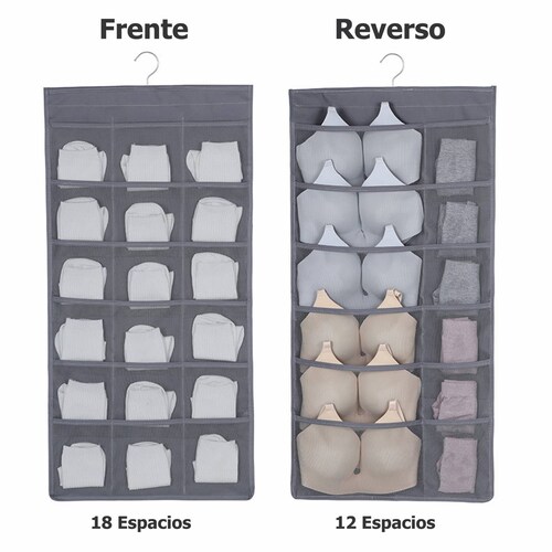 Organizador Closet Armario Colgante Doble Ropa y Accesorios