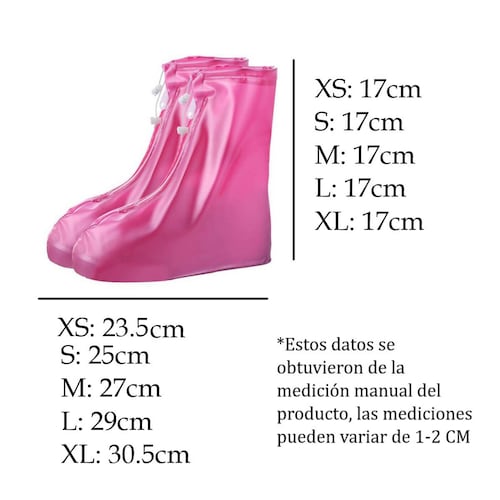 Botas Impermeables de Lluvia Ajustable Protector de calzado