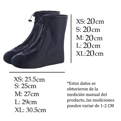 Botas Impermeables de Lluvia Ajustable Protector de calzado