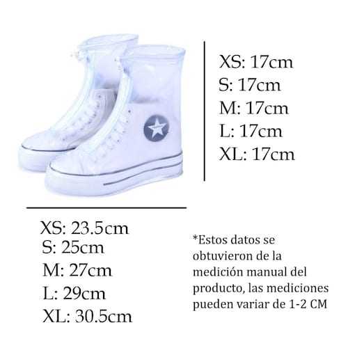 Botas Impermeables de Lluvia Ajustable Protector de calzado
